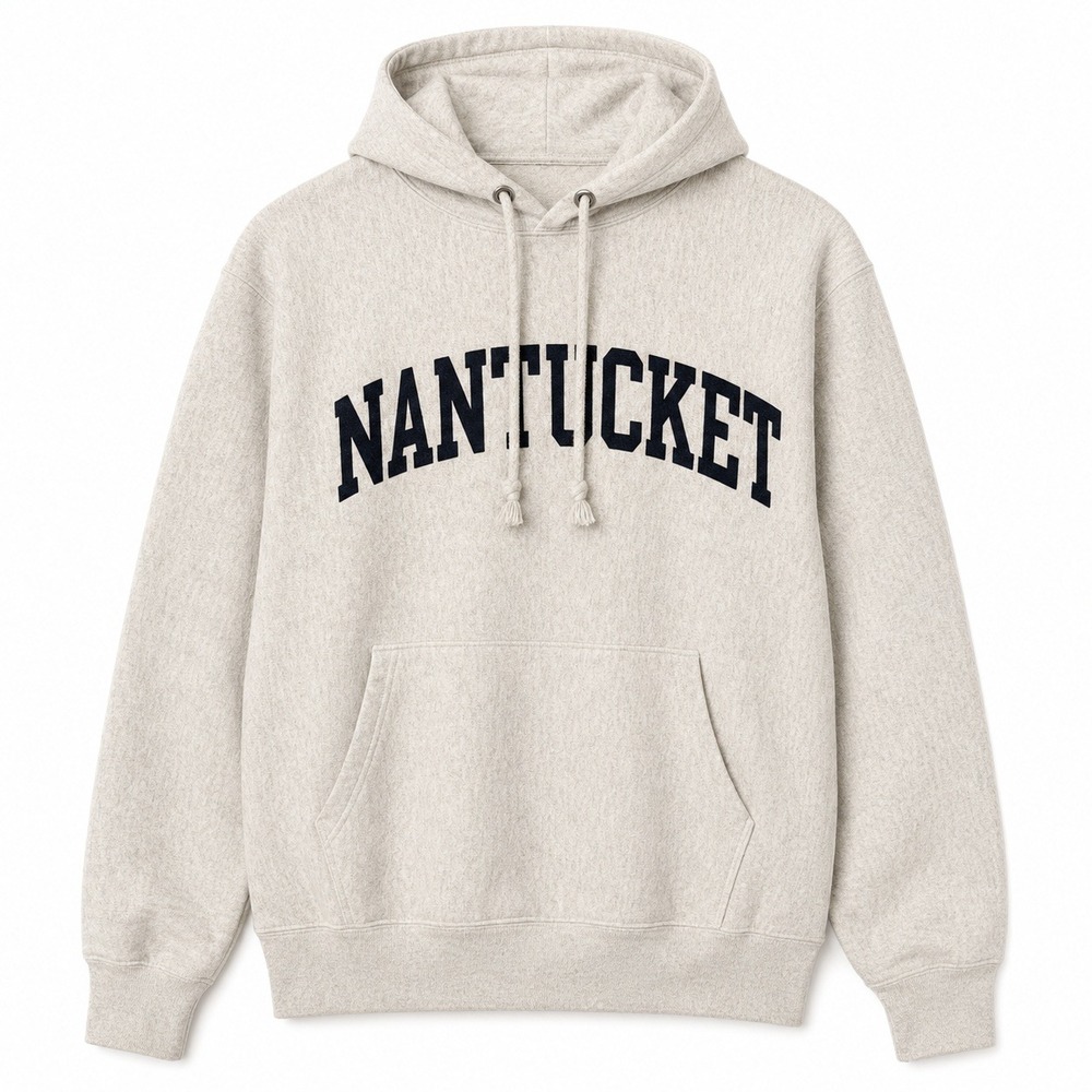 Champion Hoodie Reverse Weave Nantucket Mens Medium Gray Heavyweight Sweatshirt